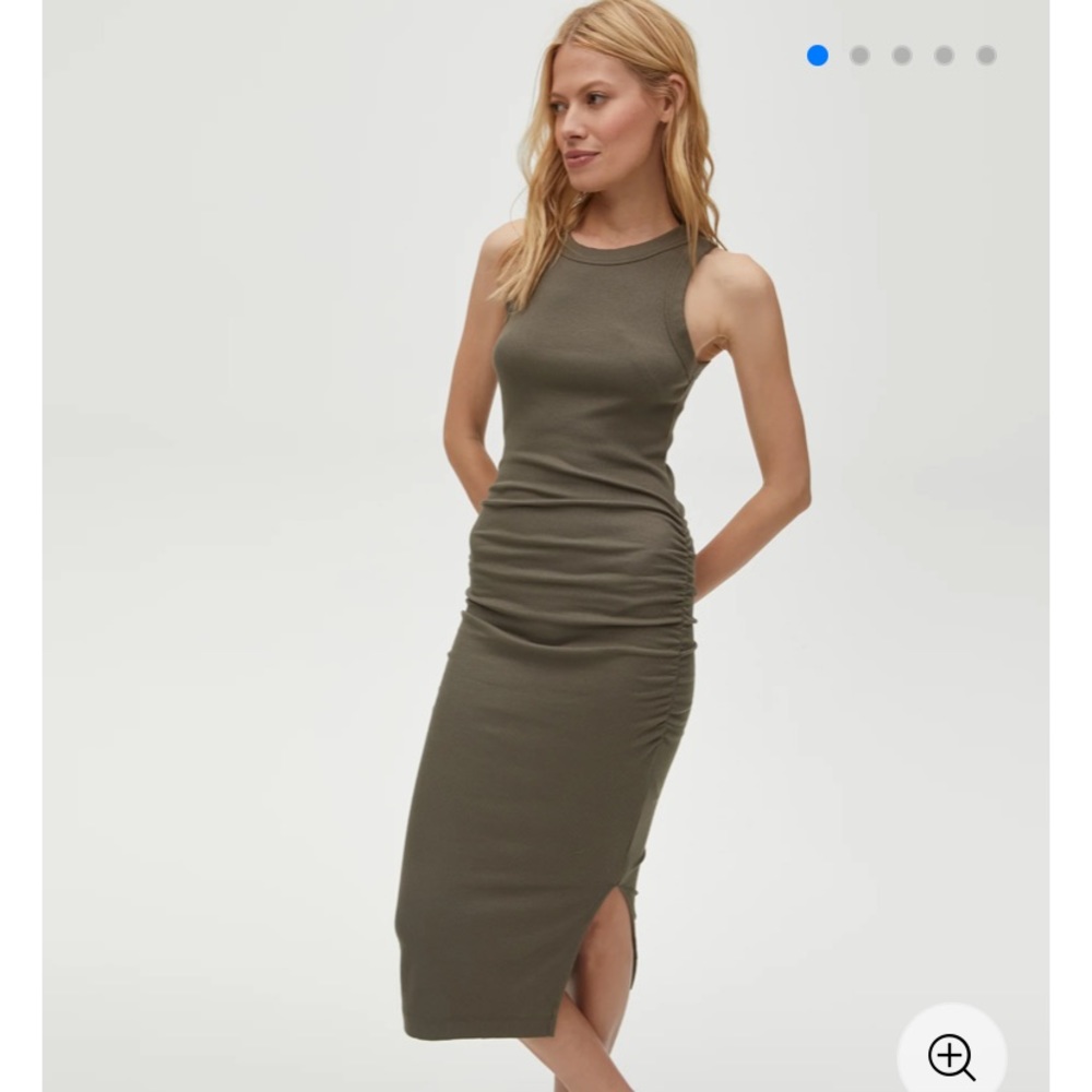 Michael Stars wren ribbed midi dress